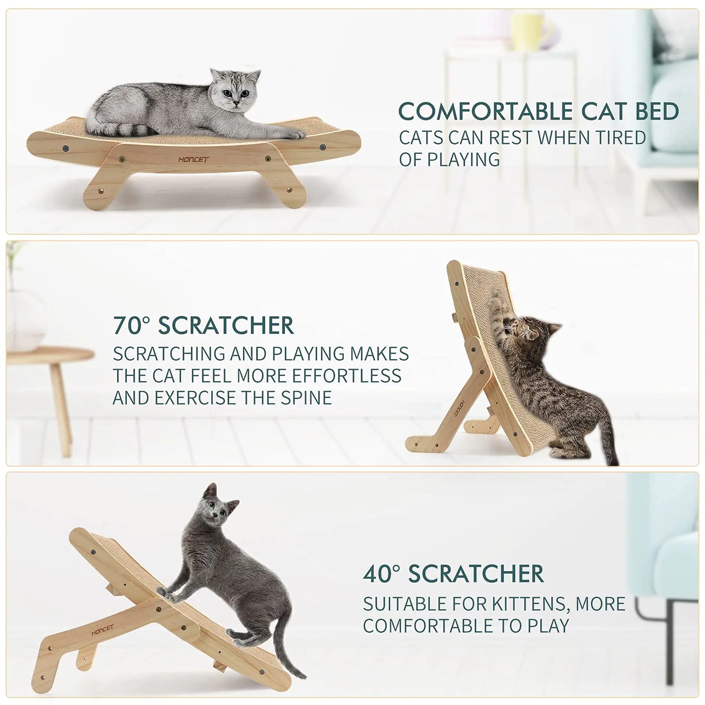 Wooden Cat Scratcher Replacement Board