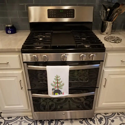 Cat Christmas Kitchen Towel Set of 2