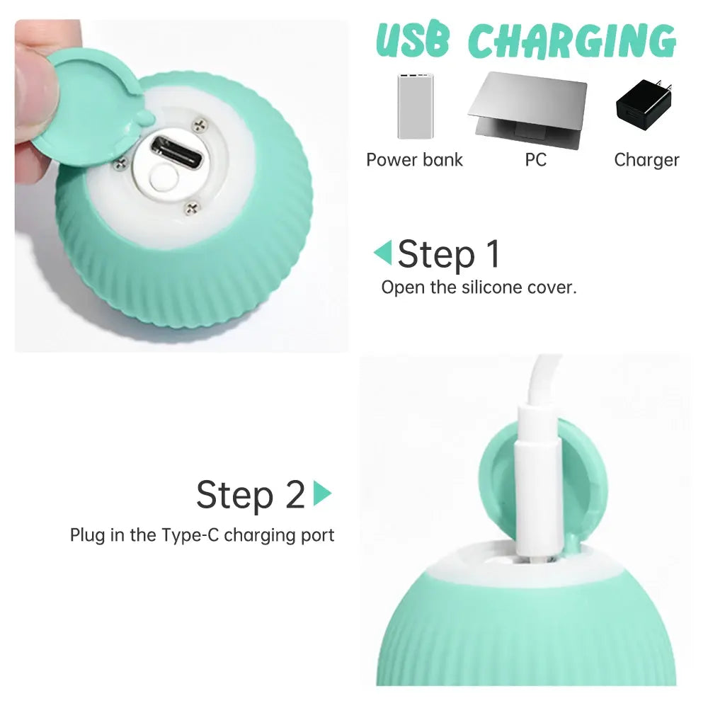 Rolling Ball Electric Cat Toy