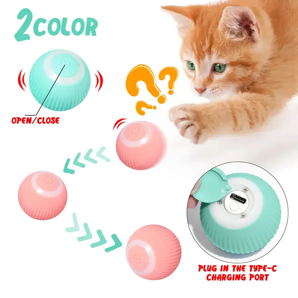 Rolling Ball Electric Cat Toy