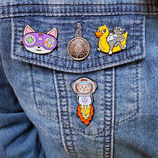 Pool Cat Pin